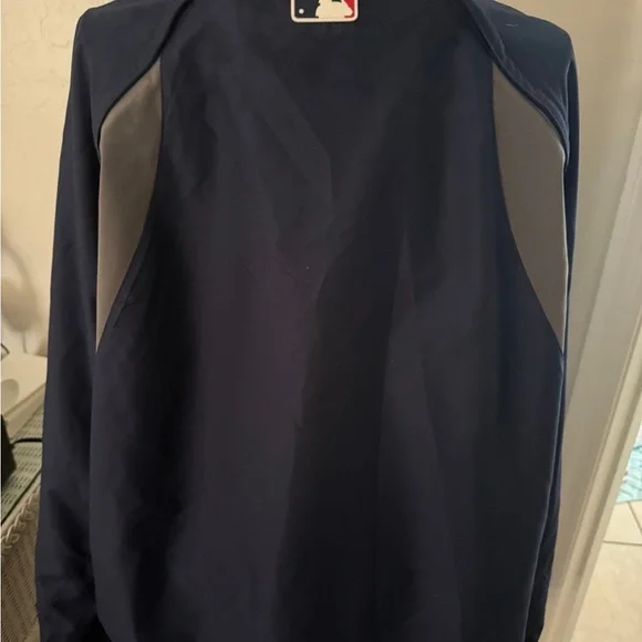 Majestic Navy and Red Pullover Jacket - Picture 3 of 5